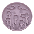 Tulip Silicone Slow Feeder Bowl with Suction Cup Licking Mat for Pets to Prevent Choking and Slow down Eating