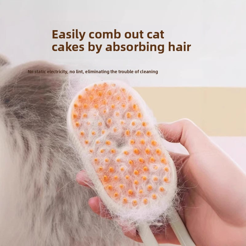 Electric Spray Pet Grooming Brush with Massage Function