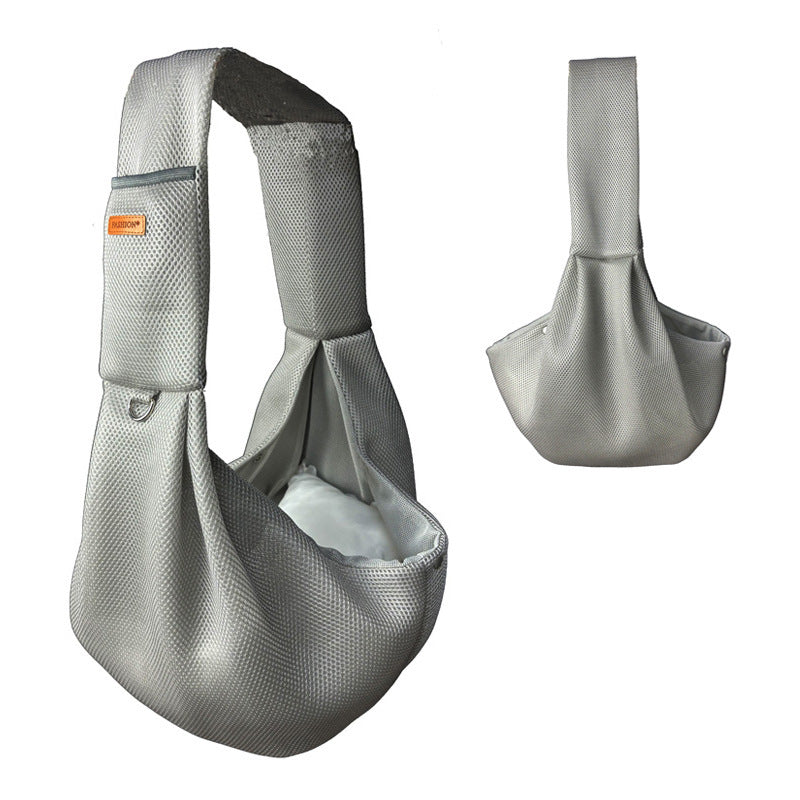Foldable Pet Crossbody Bag with Breathable Mesh