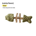 Catnip Fish Bone Chew Toy for Dental Play